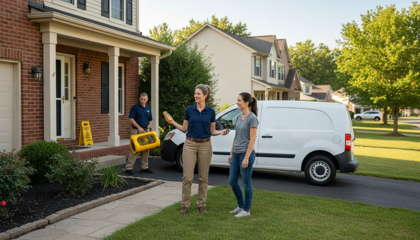 Residential water damage restoration in Summerset, SD